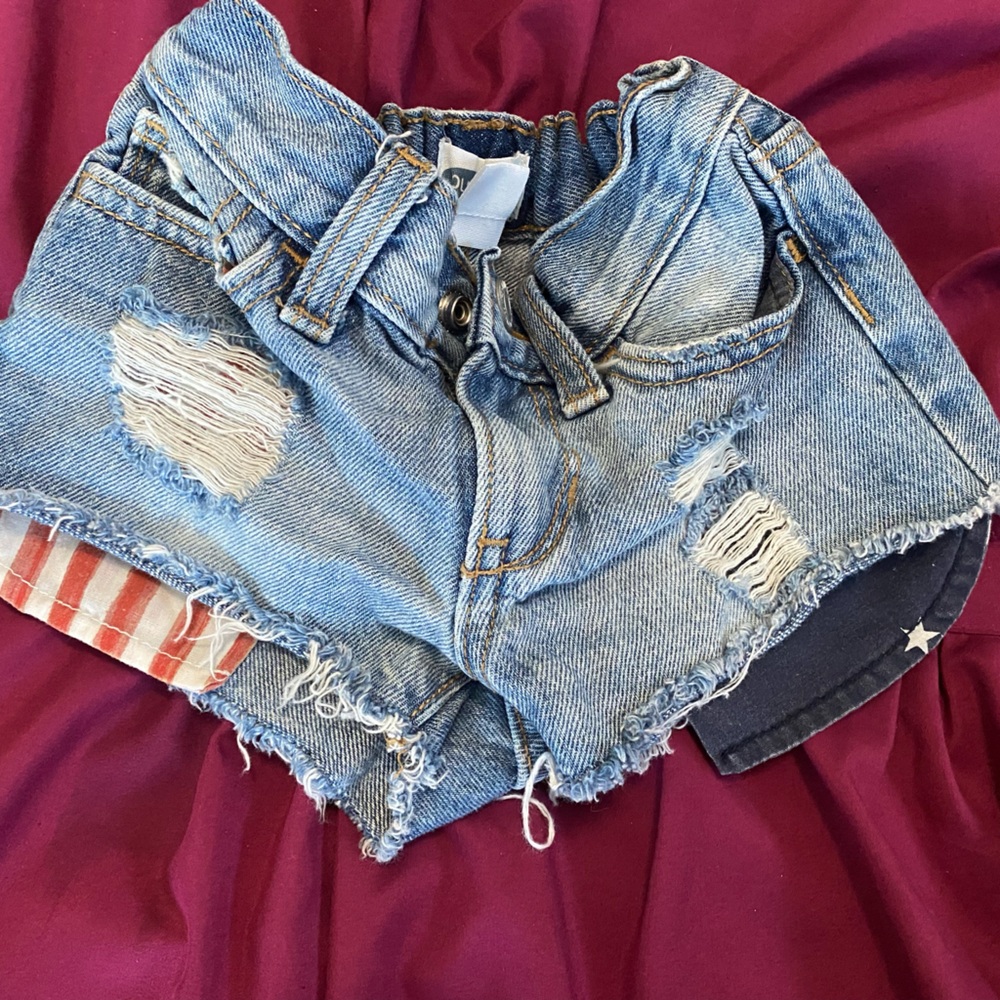 Girl American Flag Shorts